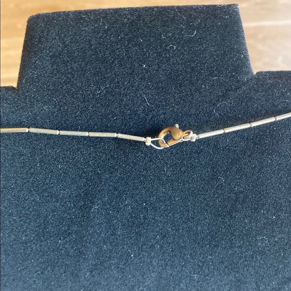 Vintage Hematite Silver Plate Bead Flower Collar Necklace - Picture 4 of 4